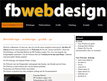 Tablet Screenshot of fbwebdesign.ch
